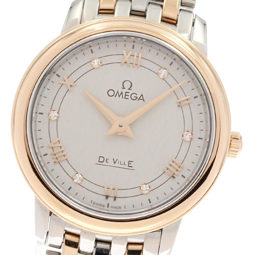 OMEGA De Ville Prestige 424.20.27.60.52.003 6P diamond Quartz Ladies_873240