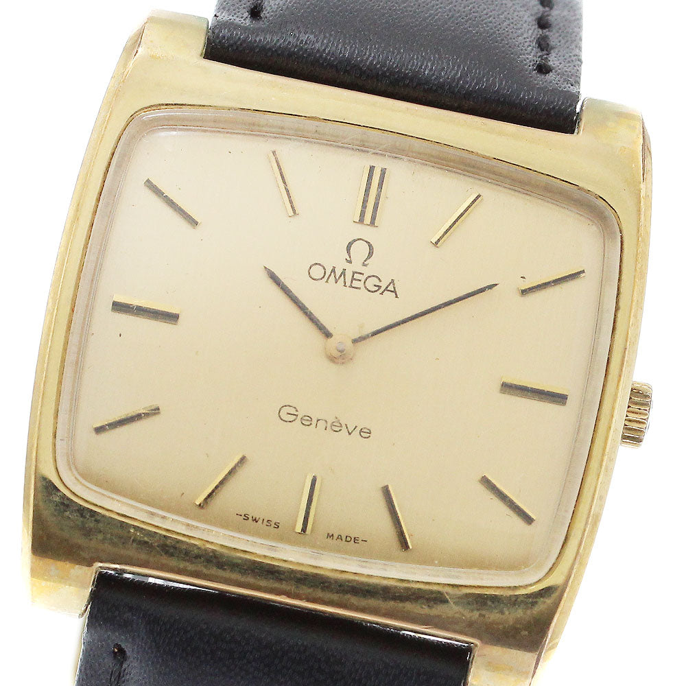 OMEGA Geneve 111.0109 Vintage square gold Dial Hand Winding Men's Watch_873255
