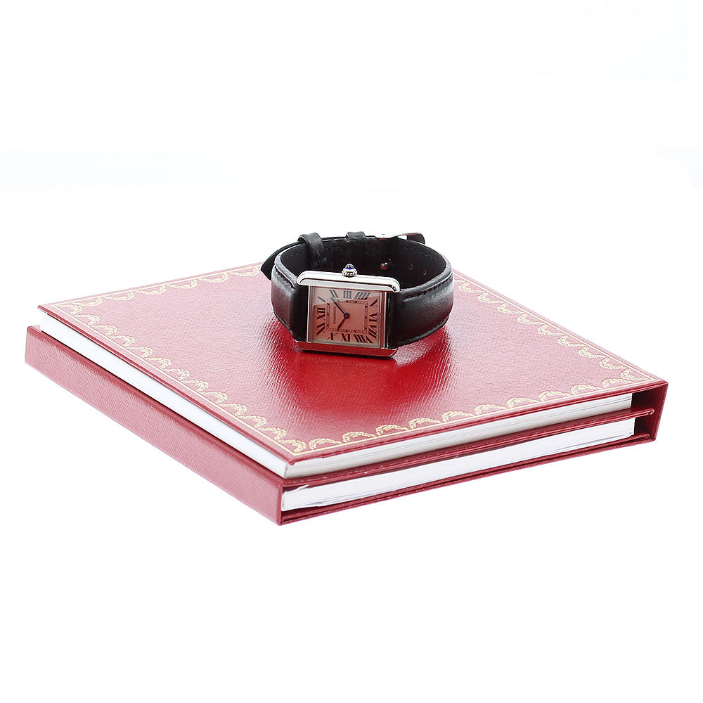 CARTIER Tank solo SM W5200005 Silver Dial Quartz Ladies Watch_873266