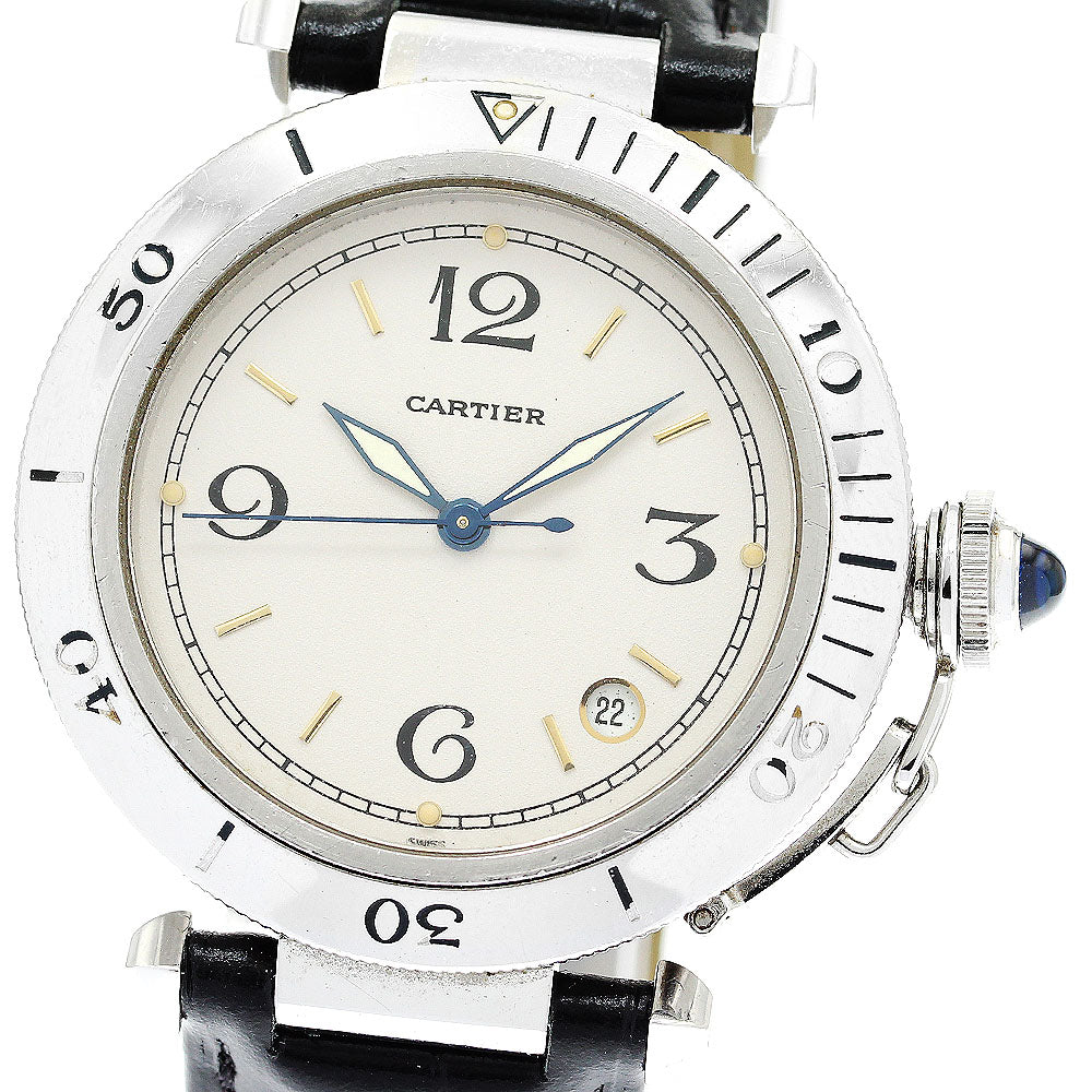 CARTIER Pasha 38mm W3100655 Date beige Dial Automatic Men's Watch_873267