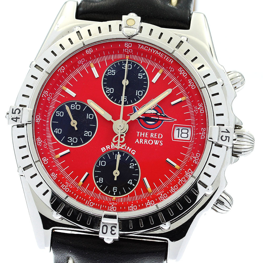 BREITLING Red arrows A13050.1 World limited 1965 chronograph date Red Dial Automatic Men's Watch_873272