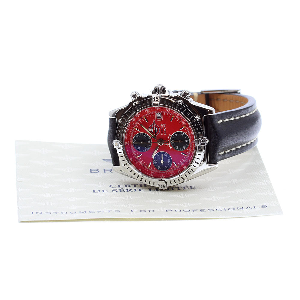BREITLING Red arrows A13050.1 World limited 1965 chronograph date Red Dial Automatic Men's Watch_873272