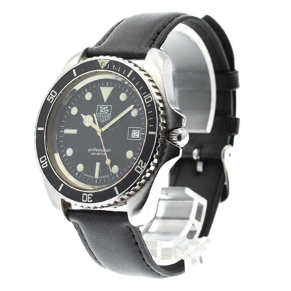 TAG HEUER Professional 1000 Series 980.006N Date black Dial Quartz Men's_873280