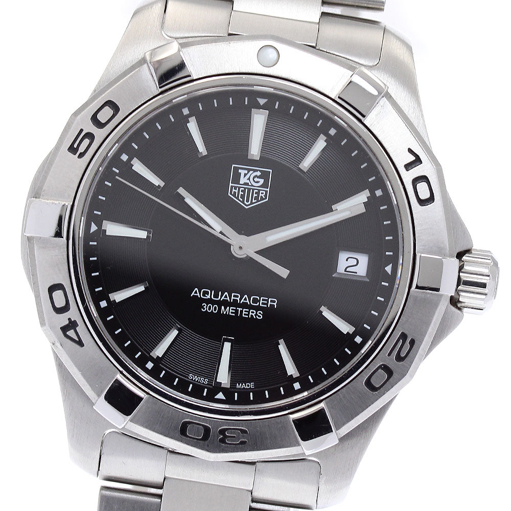 TAG HEUER Aqua racer WAP1110 Date black Dial Quartz Men's Watch_873287
