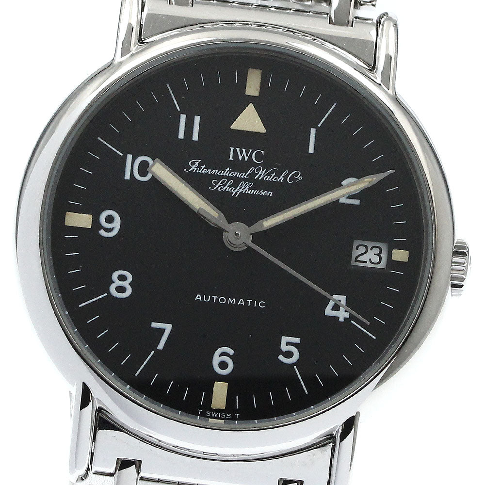 IWC SCHAFFHAUSEN Portofino IW351315 Date black Dial Automatic Boy's Watch_873302