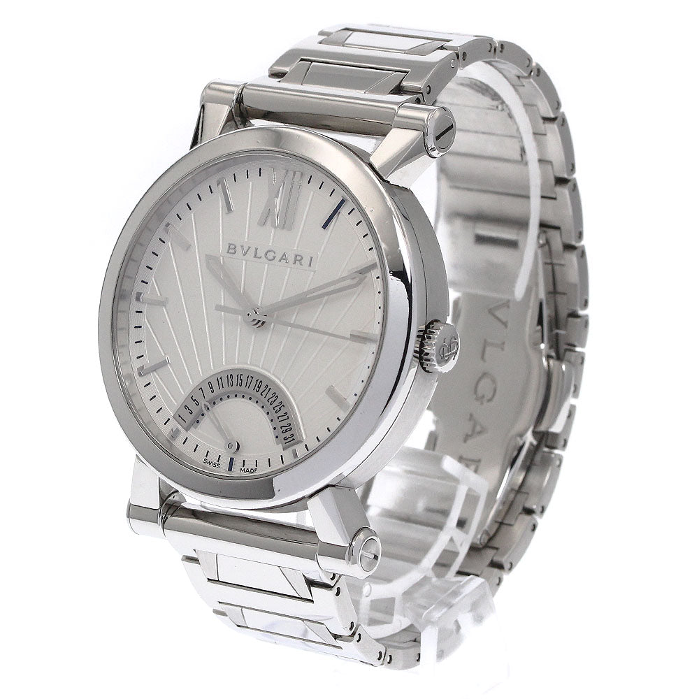 BVLGARI Sotirio SB42SDR Retrograde Silver Dial Automatic Men's Watch_873311