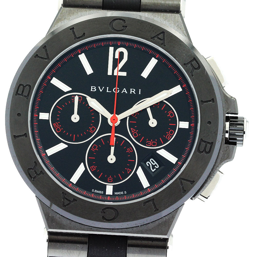 BVLGARI Diagono Ultra Nero DG42BSCCH Chronograph Automatic Men's Watch_873312