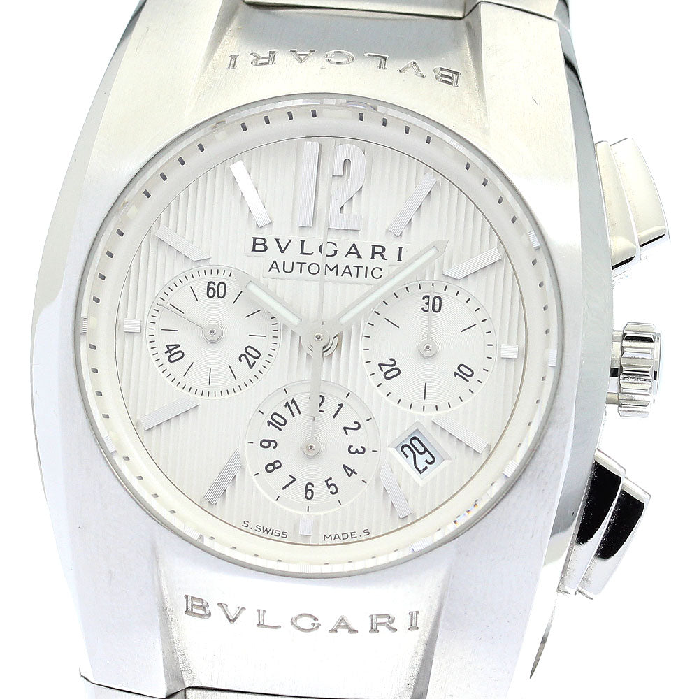 BVLGARI Elgon EG35SCH Chronograph Silver Dial Automatic Boy's Watch_873315