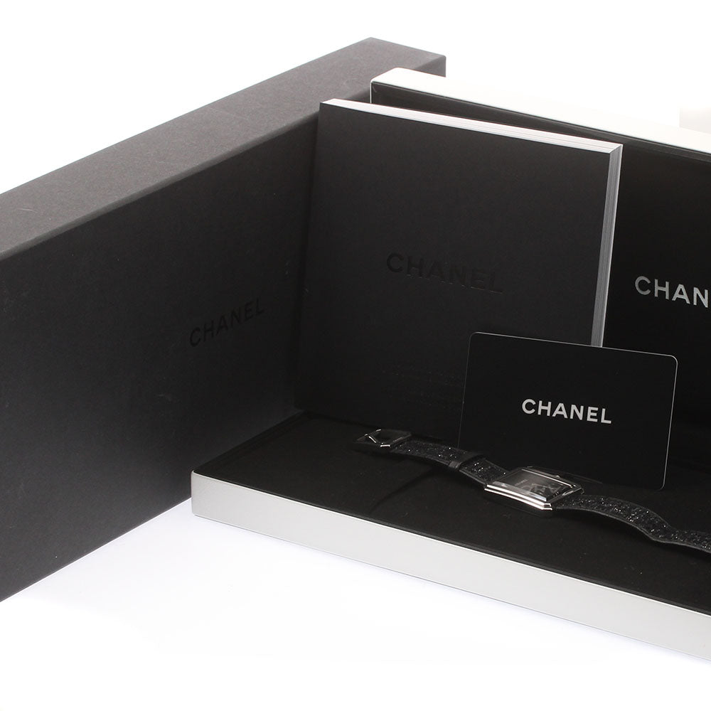 CHANEL boyfriend tweedy strap Ｈ5503 Date black Dial Quartz Ladies Watch_873318