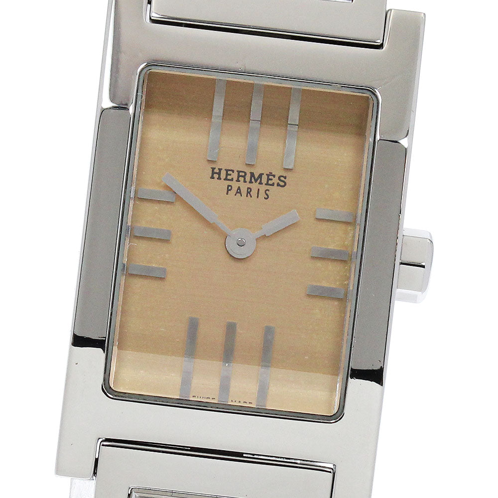 HERMES tandem TA1.210 Orange Dial Quartz Ladies Watch_873325