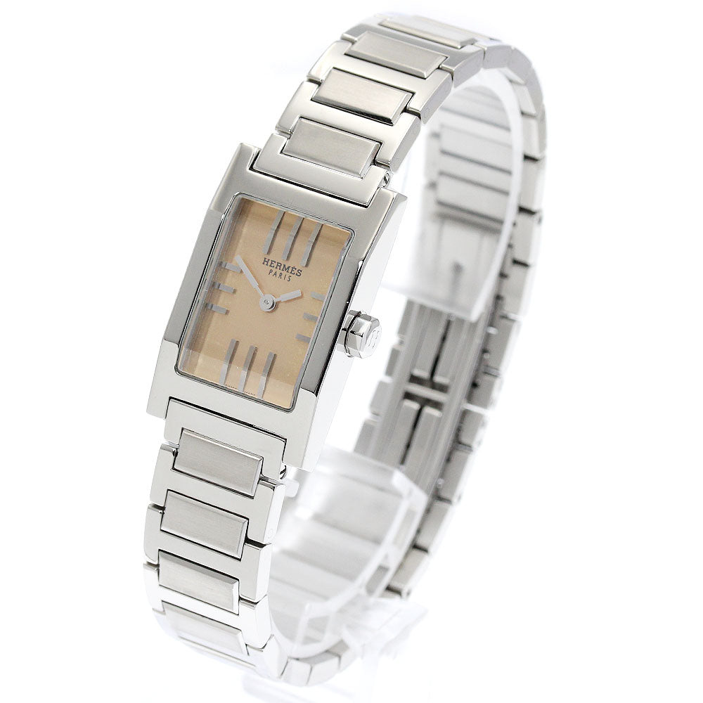 HERMES tandem TA1.210 Orange Dial Quartz Ladies Watch_873325