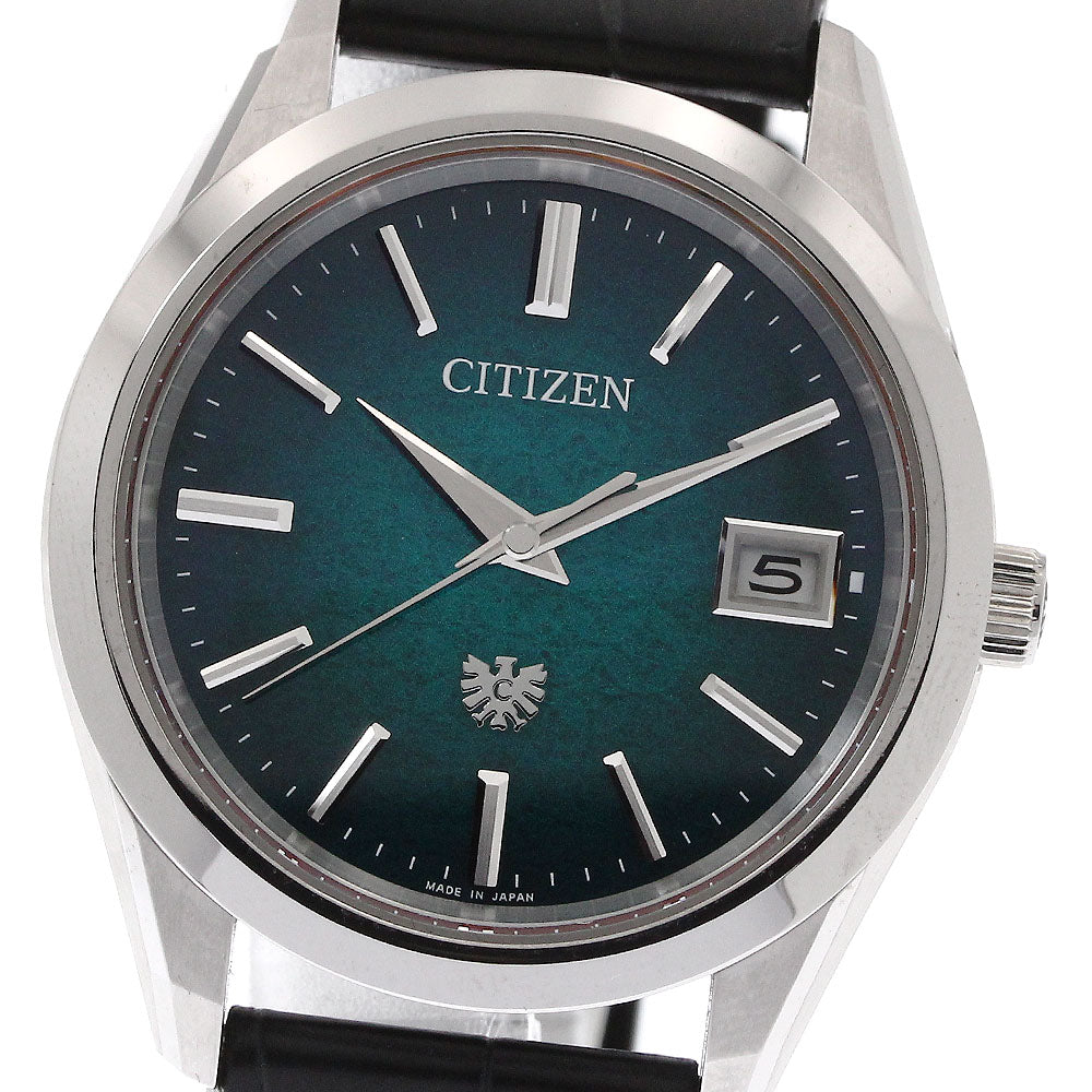 CITIZEN The citizen AQ4100-22W Limited to 300 pieces worldwide green Dial Solar Powered Men's Watch_873340