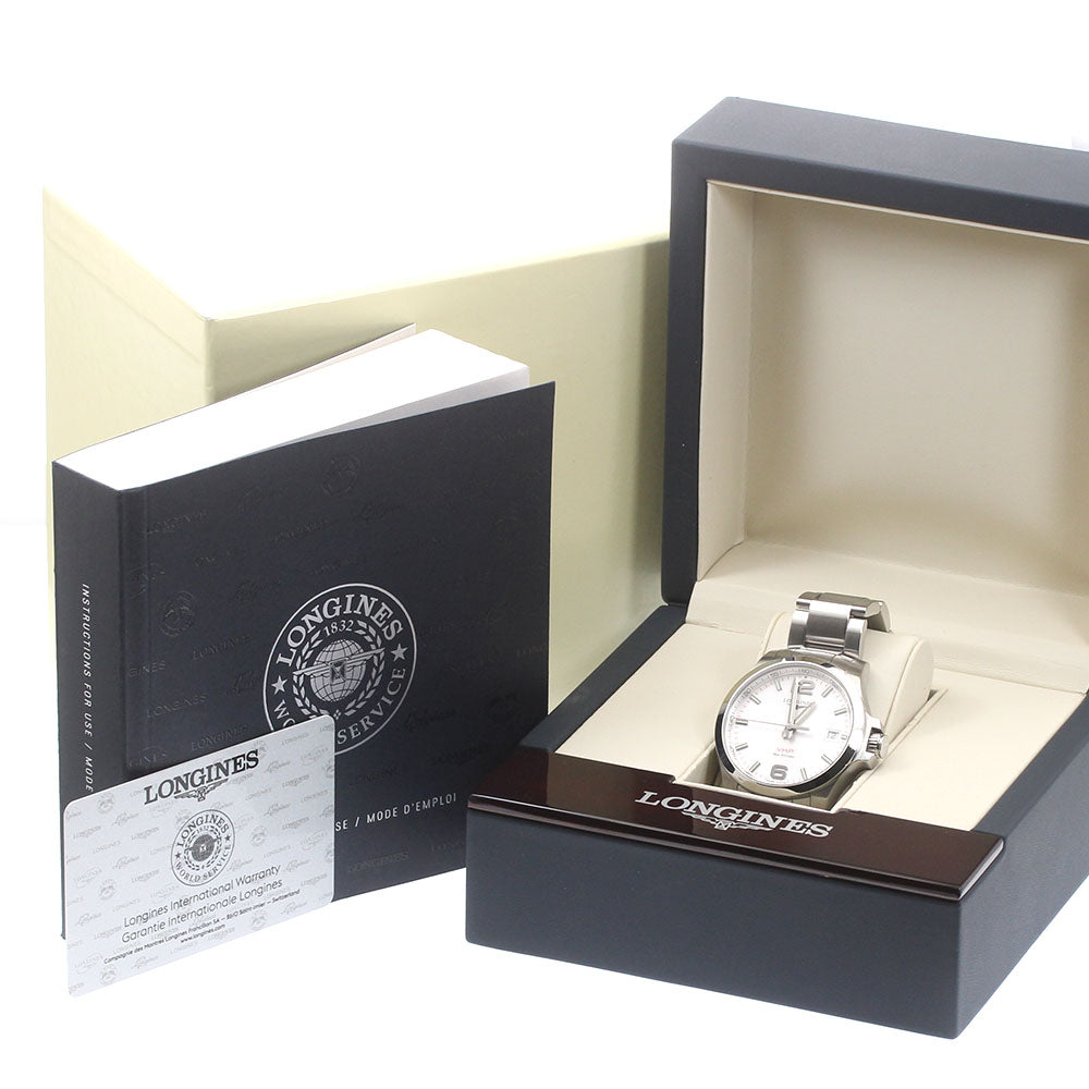LONGINES Conquest VHP L3.716.4 Date Silver Dial Quartz Men's Watch_873985