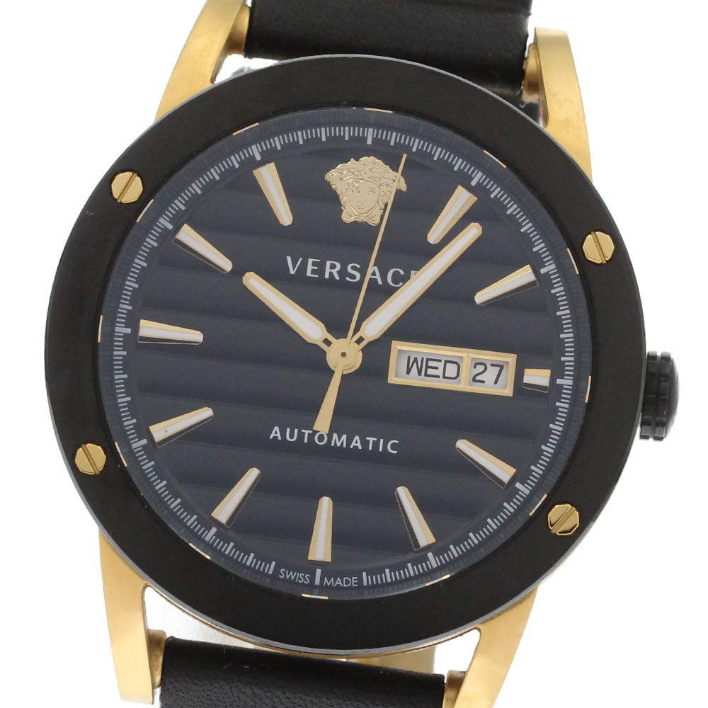 VERSACE VEDX00419 Day date black Dial Automatic Men's Watch_873995