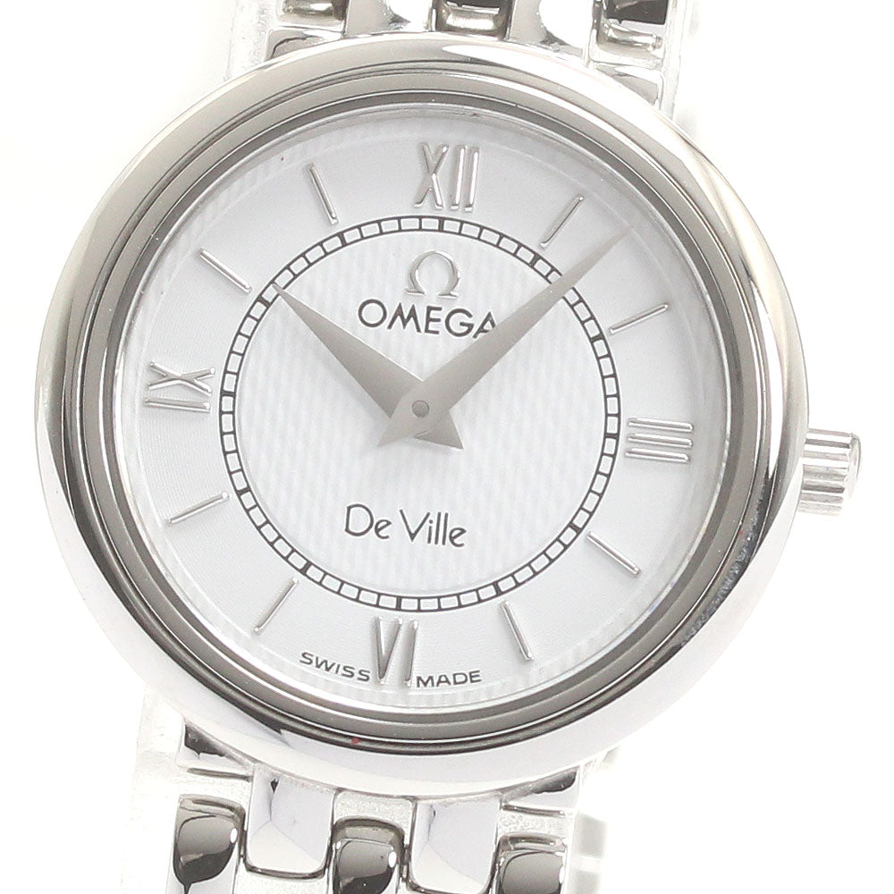 OMEGA De Ville Classic 7574.21 white Dial Quartz Ladies Watch_874000