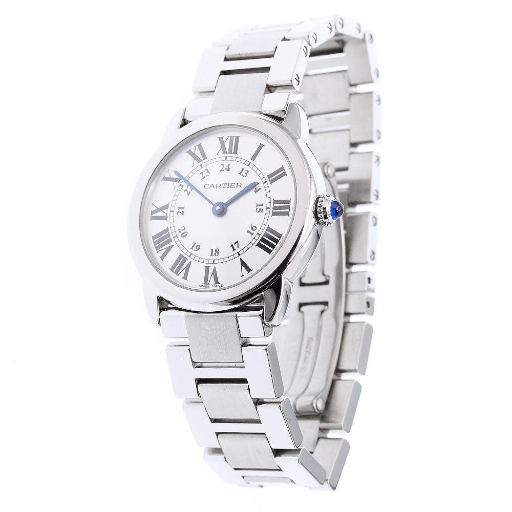 CARTIER Ronde SoloSM W6701004 Silver Dial Quartz Ladies Watch_874004