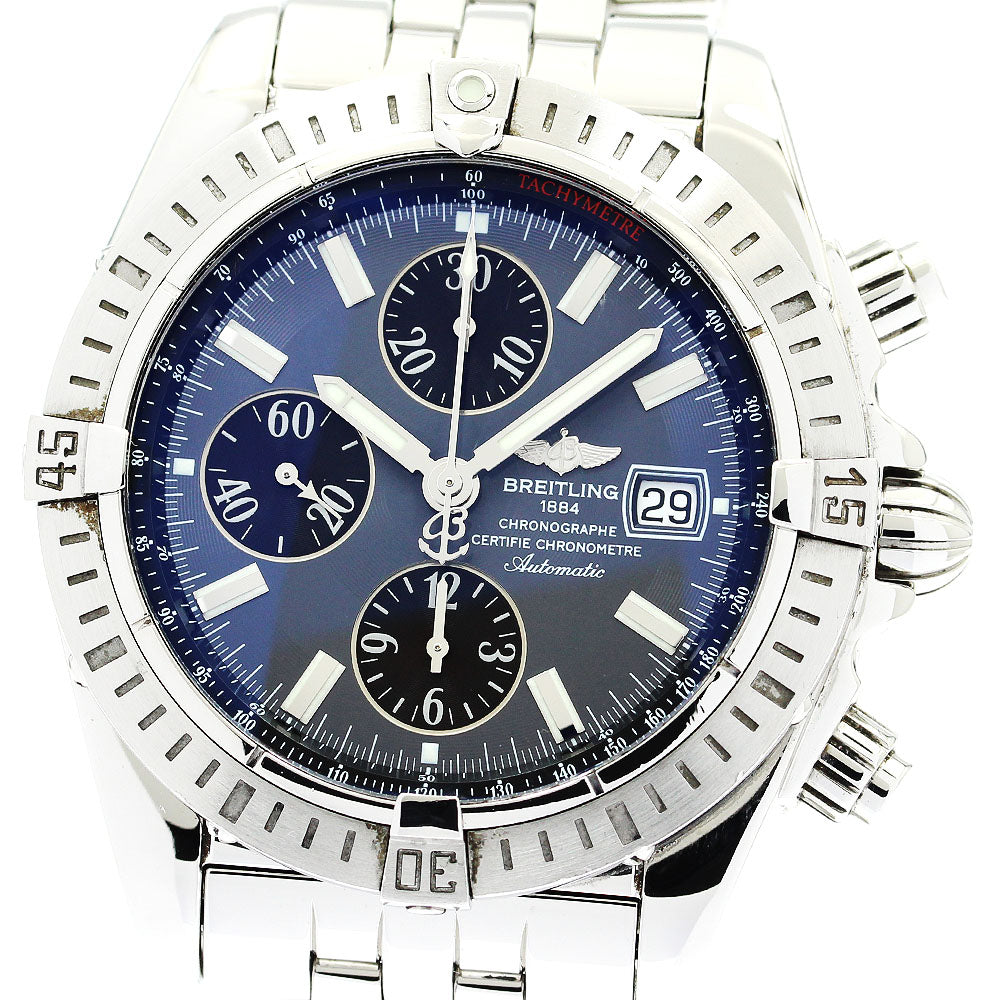BREITLING Chronomat Evolution A13356 Date Gray Dial Automatic Men's Watch_874014