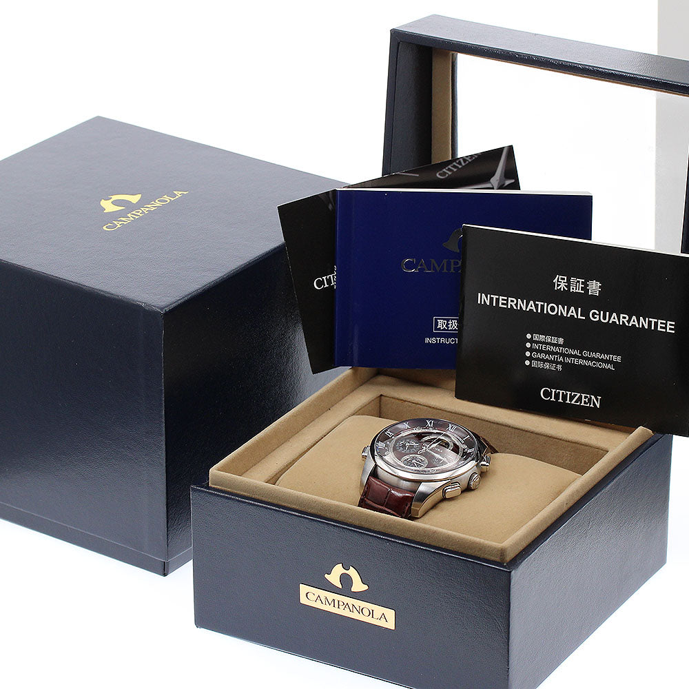CITIZEN Campanola Deep Red Grand Complication CTR57-1001/6772-T007902 Bordeaux Dial Quartz Men's Watch_874023