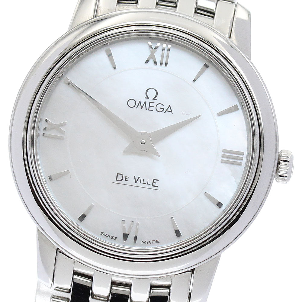 OMEGA De Ville Prestige 424.10.27.60.05.001 White shell Dial Quartz Ladies Watch_874045