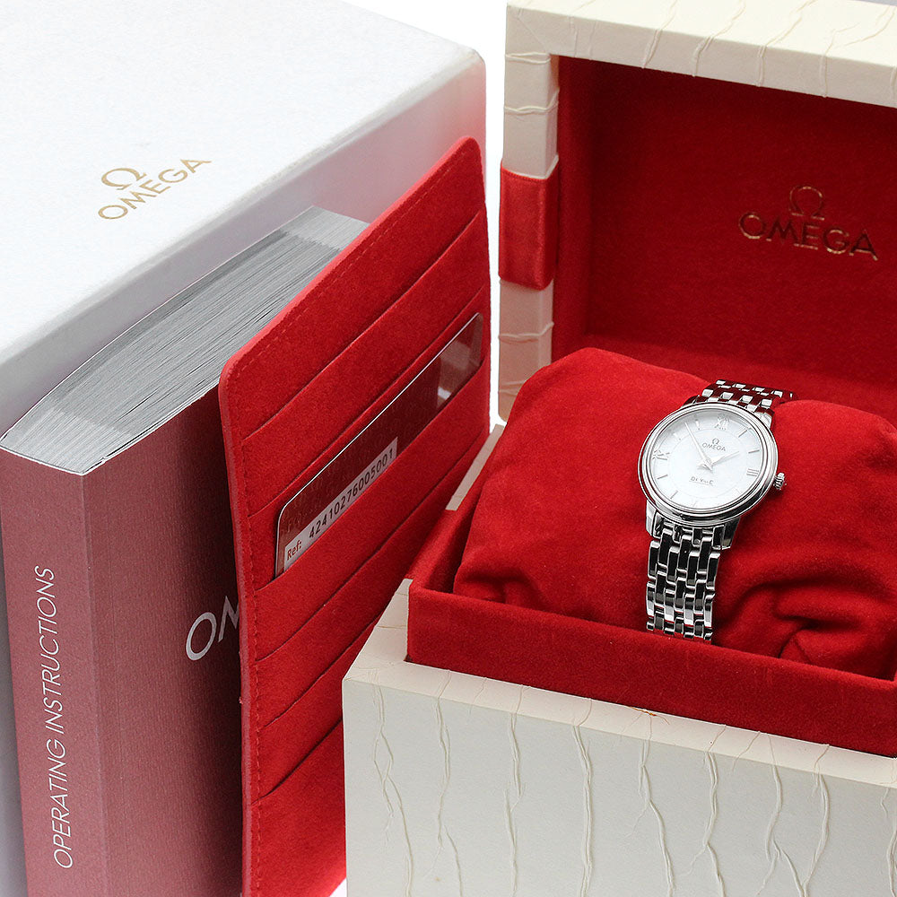 OMEGA De Ville Prestige 424.10.27.60.05.001 White shell Dial Quartz Ladies Watch_874045