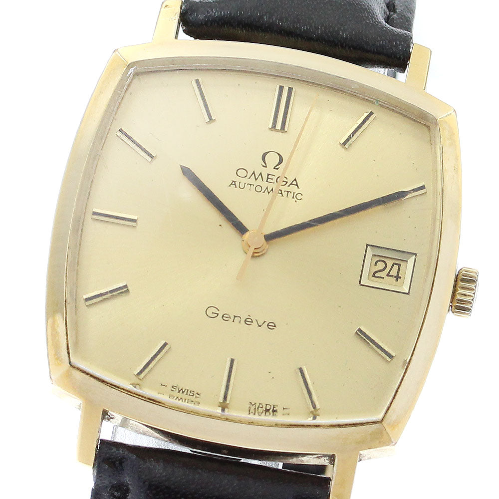 OMEGA Geneve 162.0052 Date Square Cal.1012 gold Dial Automatic Men's_874053