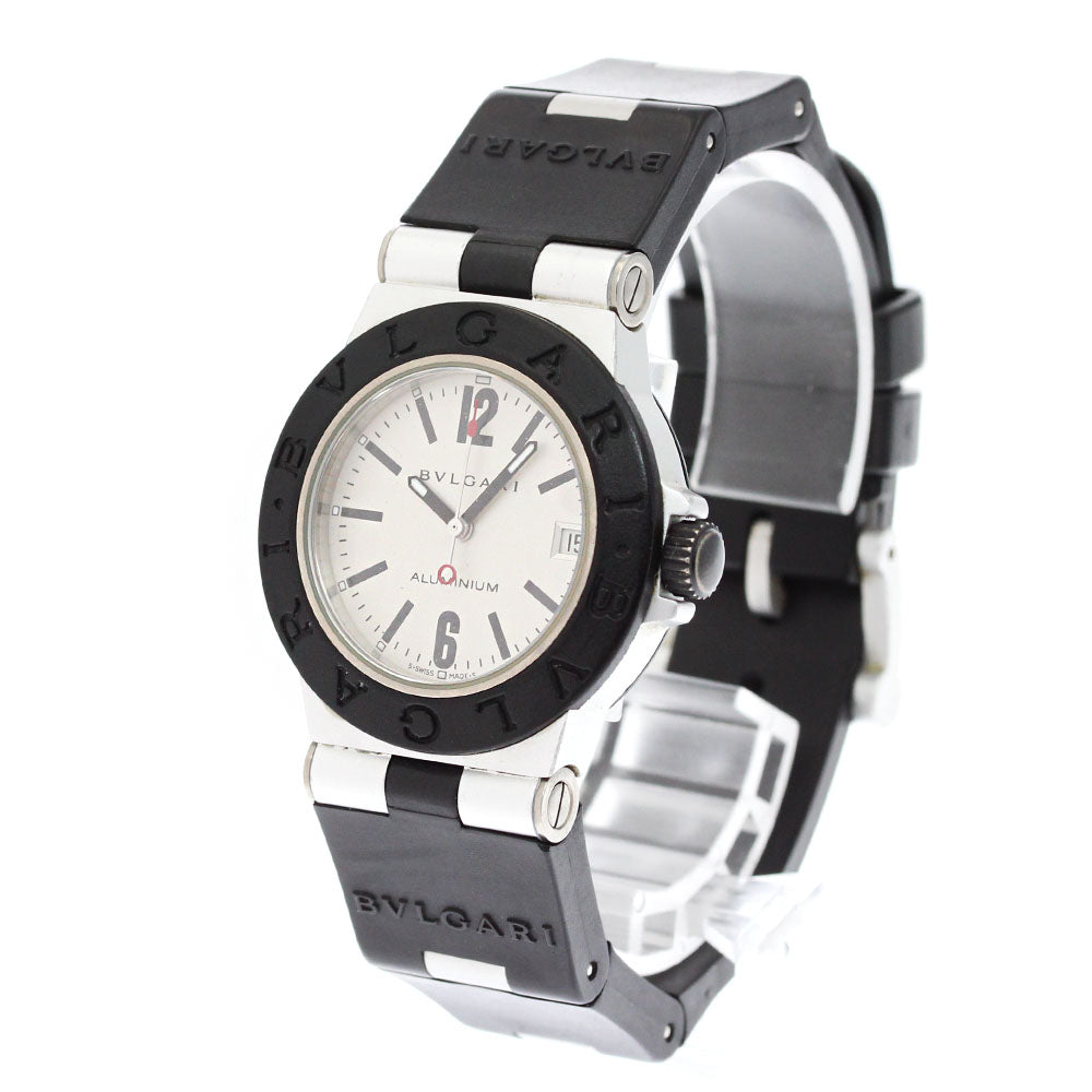 BVLGARI aluminum AL32TA Date Silver Dial Quartz Boy's Watch_874054