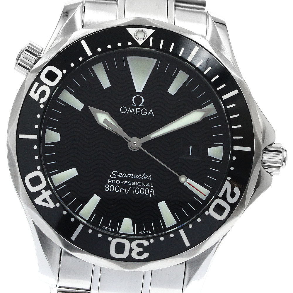 OMEGA Seamaster300 2264.50 Date black Dial Quartz Men's Watch_874062