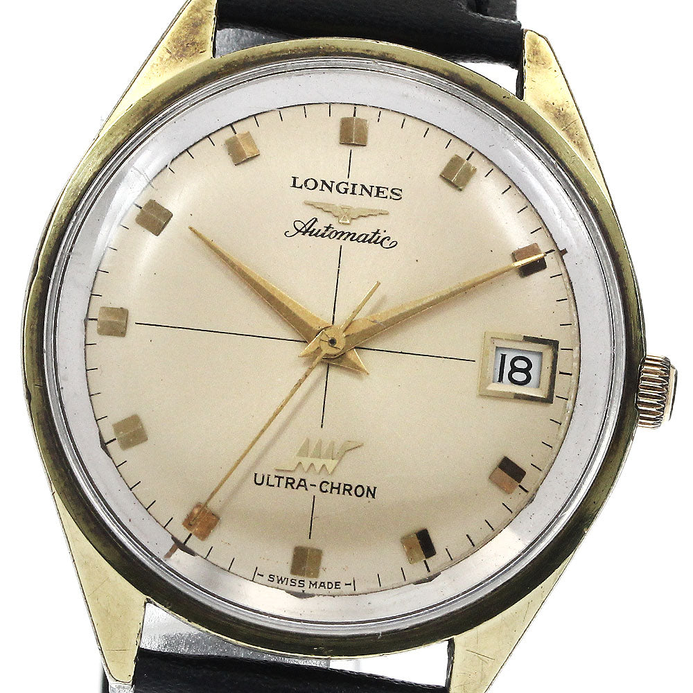 LONGINES Ultracron 7952-5 Cal.431 Date gold Dial Automatic Men's Watch_874080