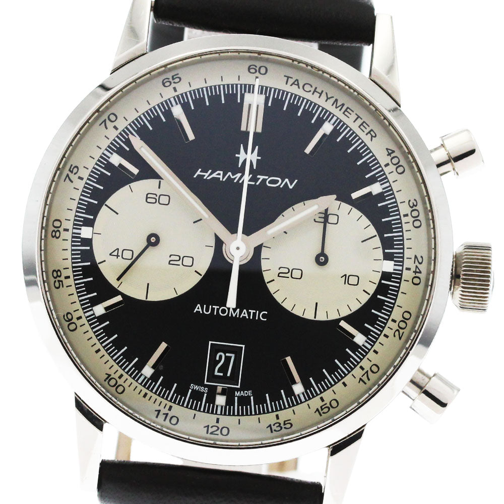 HAMILTON Intramatic 68 H387160 Limited to 1968 black Dial Automatic Men's_874086