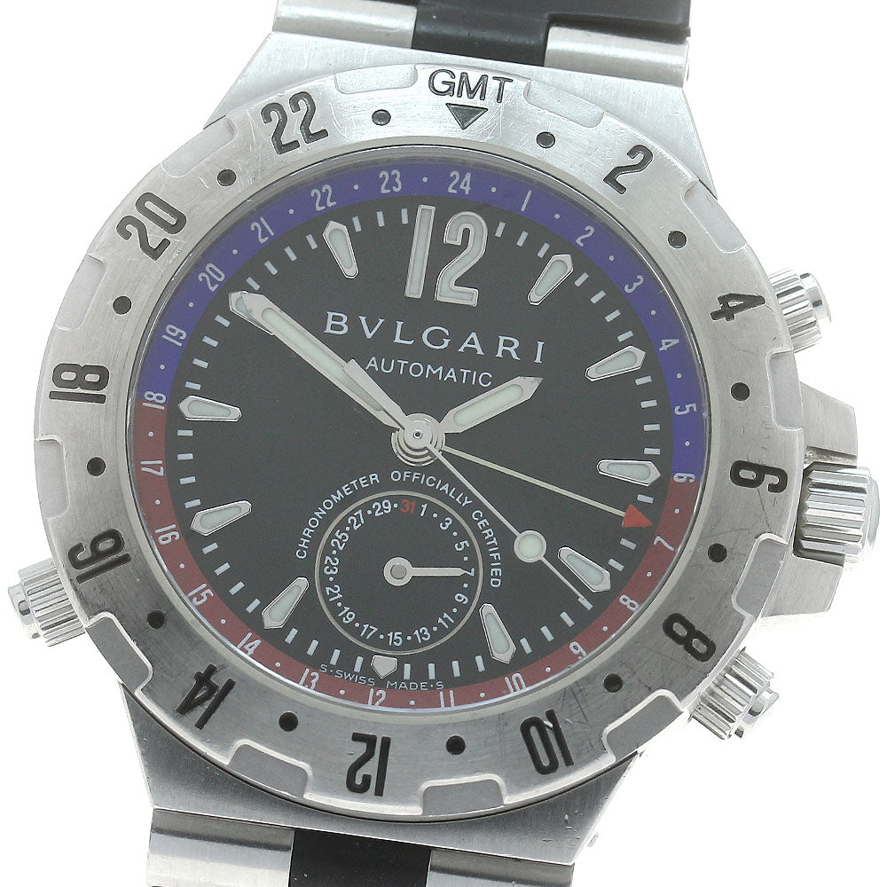 BVLGARI Diagono GMT40S GMT date black Dial Automatic Men's Watch_874087