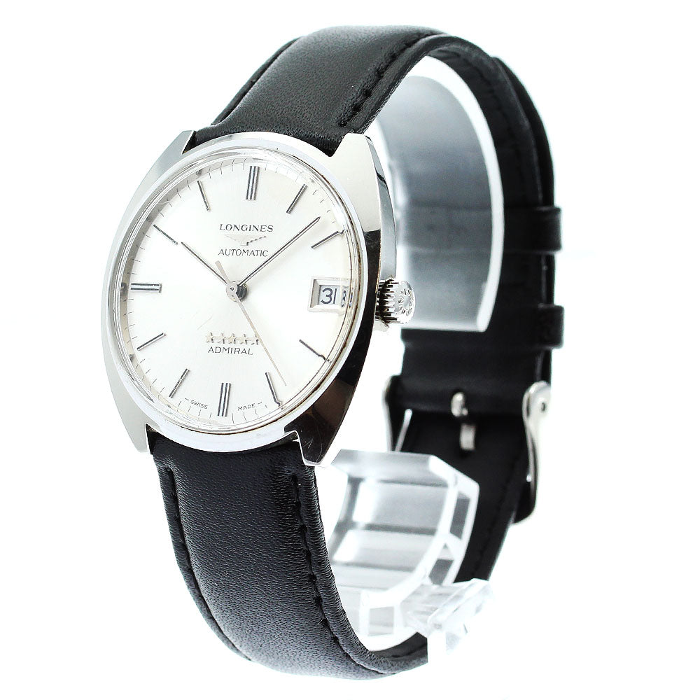 LONGINES Admiral 5 Star Date vintage Silver Dial Automatic Men's Watch_874093