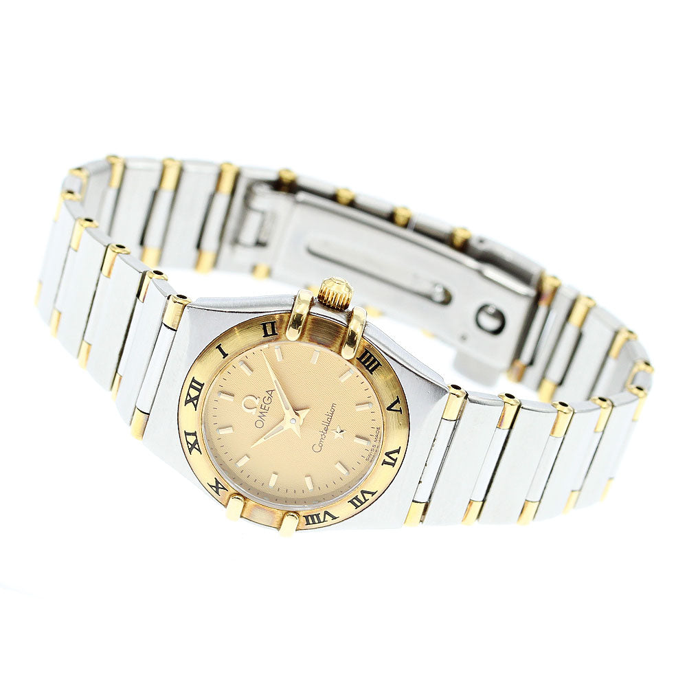 OMEGA Constellation harf bar gold Dial Quartz Ladies Watch_874094