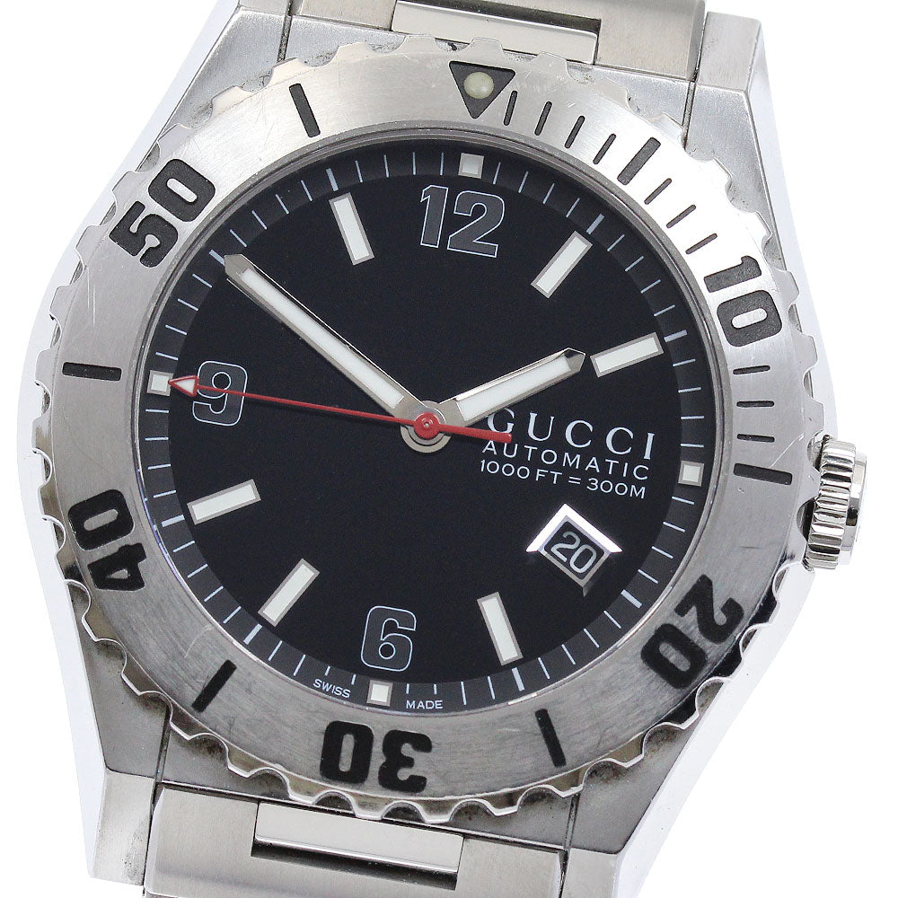GUCCI Pantheon Diver 115.2/YA115211 black Dial Automatic Men's Watch_874097