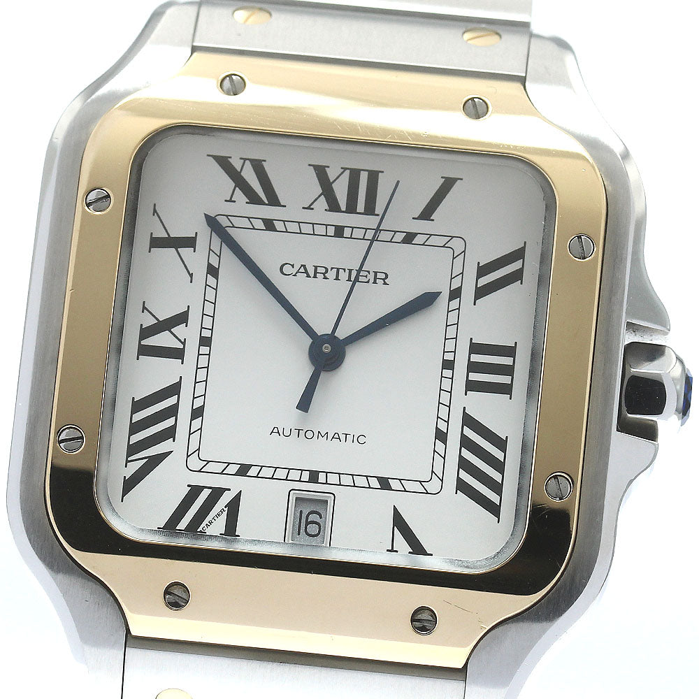 CARTIER Santos de Cartier LM W2SA0009 Silver Dial Automatic Men's Watch_874098