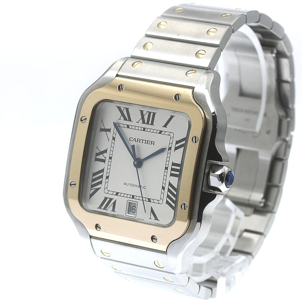 CARTIER Santos de Cartier LM W2SA0009 Silver Dial Automatic Men's Watch_874098