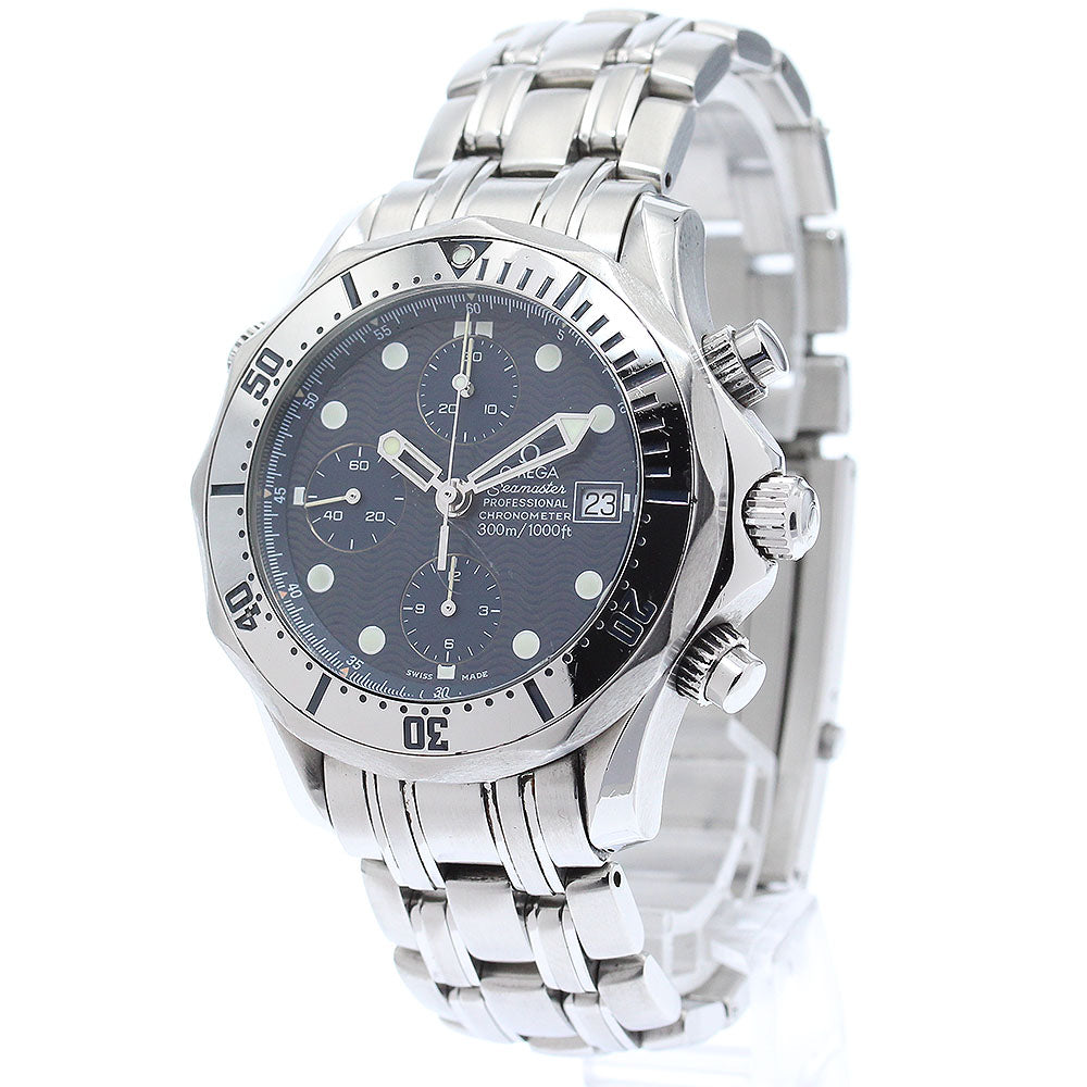 OMEGA Seamaster300 2598.80 Date Chronograph Navy Dial Automatic Men's Watch_874099