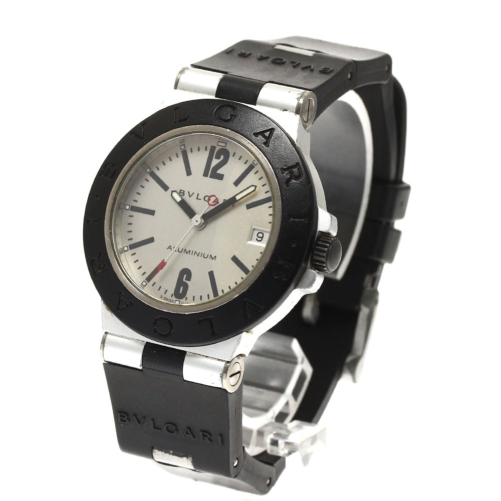 BVLGARI aluminum AL38TA Date Silver Dial Automatic Men's Watch_874116