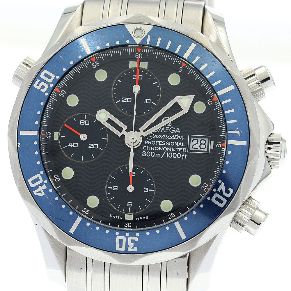 OMEGA Seamaster300 2599.80 Chronograph Navy Dial Automatic Men's Watch_874117