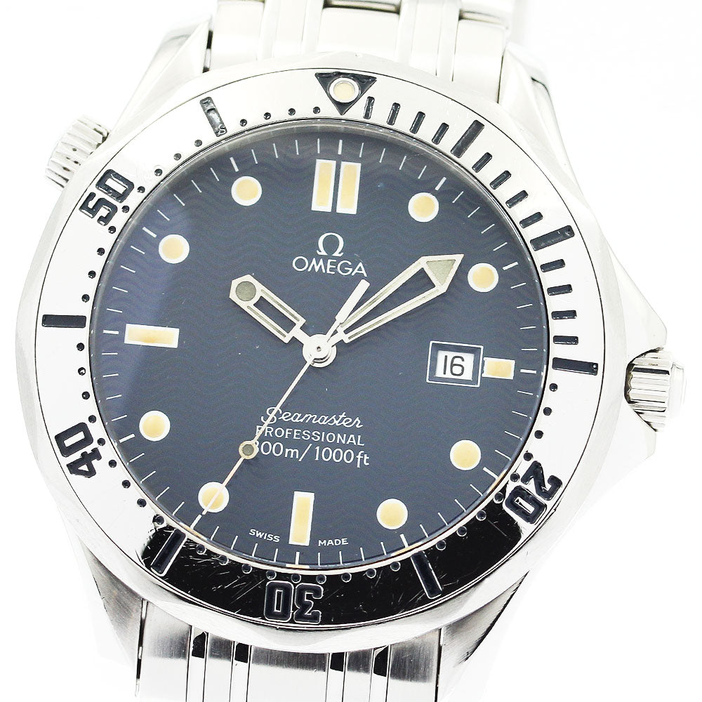 OMEGA Seamaster300 Professional 2542.80 Date Navy Dial Quartz Men's Watch_874118