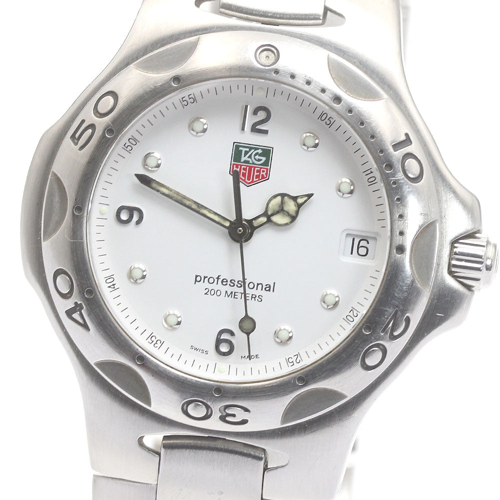 TAG HEUER Kylium WL1110 Date white Dial Quartz Men's Watch_874137