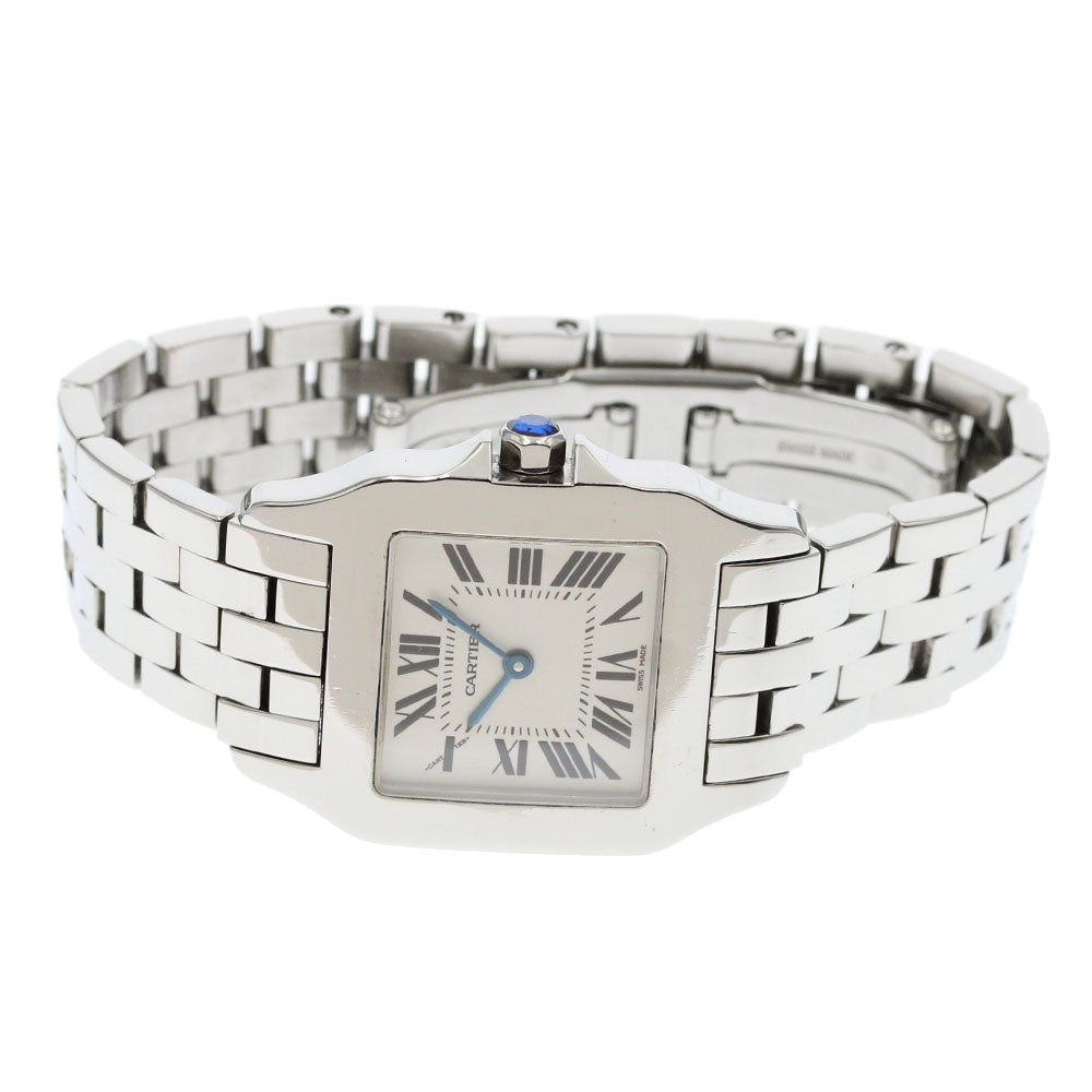 CARTIER Santos de Moiselle LM W25065Z5 white Dial Quartz Men's Watch_874139
