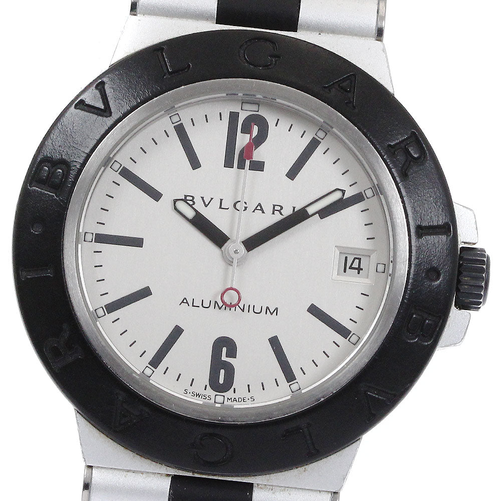 BVLGARI aluminum AL38TA Date Silver Dial Automatic Men's Watch_874143