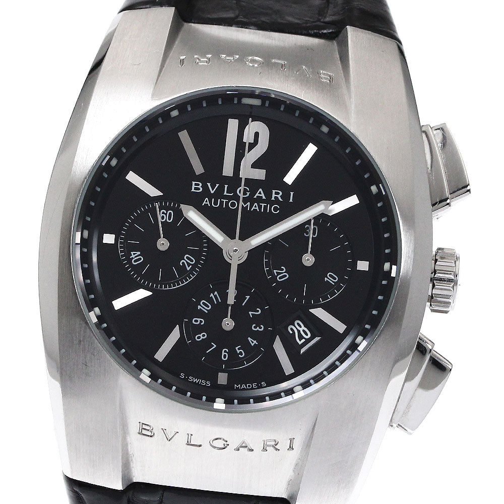 BVLGARI Elgon EG35SCH Chronograph black Dial Automatic Boy's Watch_874151