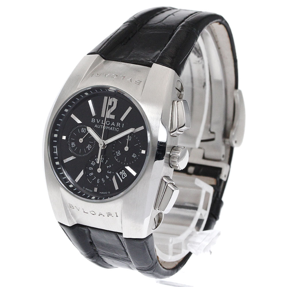 BVLGARI Elgon EG35SCH Chronograph black Dial Automatic Boy's Watch_874151