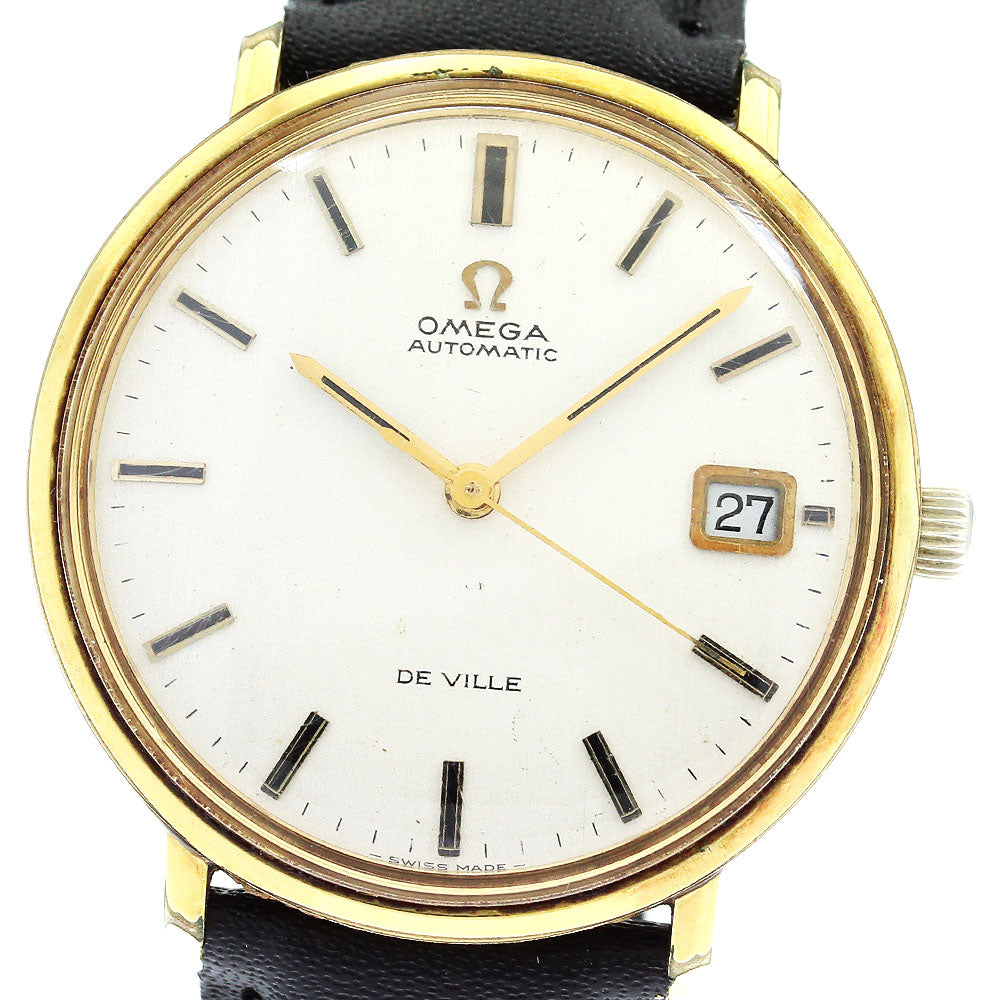 OMEGA De Ville 166.033 Date Silver Dial Automatic Men's Watch_874157