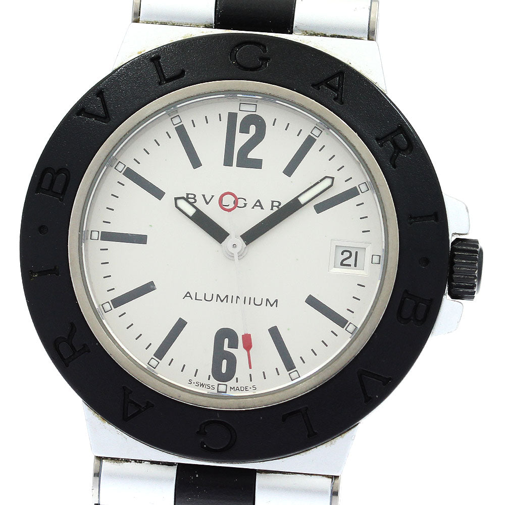 BVLGARI aluminum AL38TA Date Silver Dial Automatic Men's Watch_874180