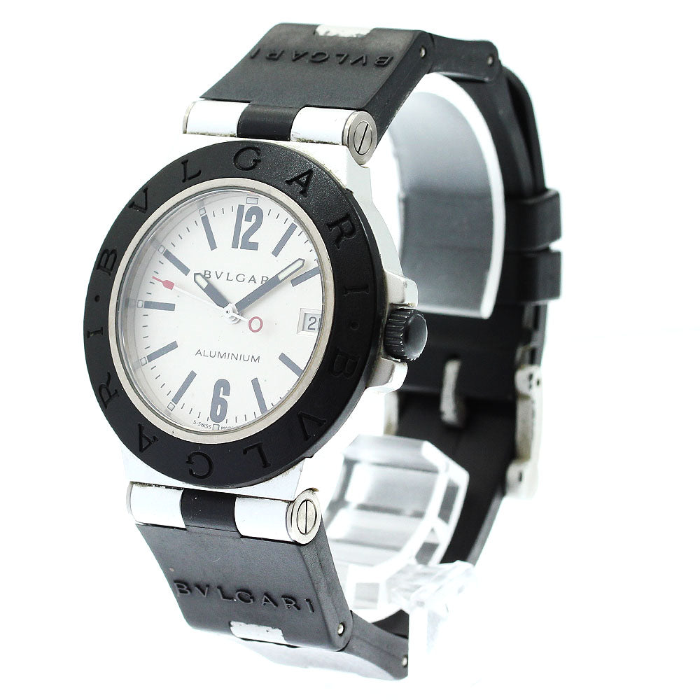 BVLGARI aluminum AL38TA Date Silver Dial Automatic Men's Watch_874180