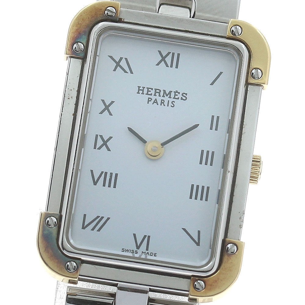 HERMES Clojure CR1.220 White Dial Quartz Ladies Watch_874216