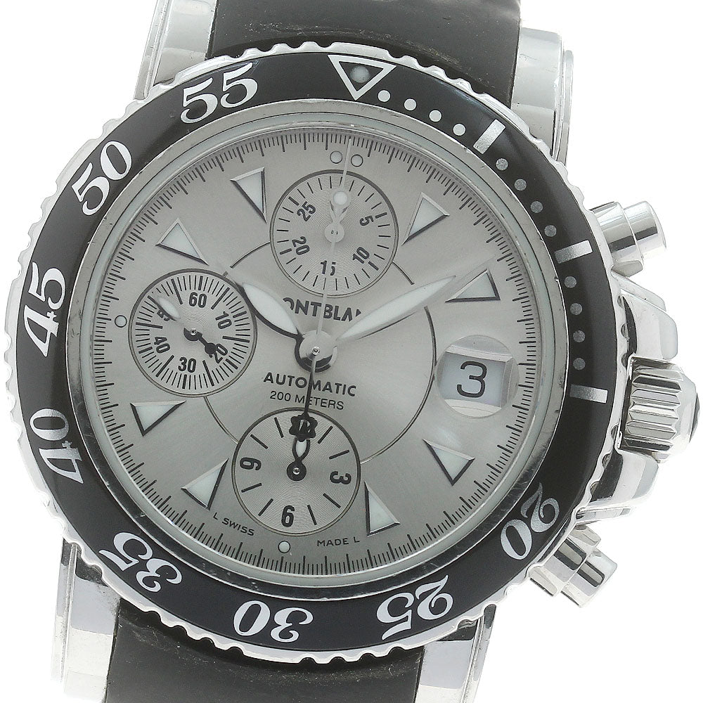 MONTBLANC Meisterstic 7034 Chronograph Silver Dial Automatic Men's Watch_874220