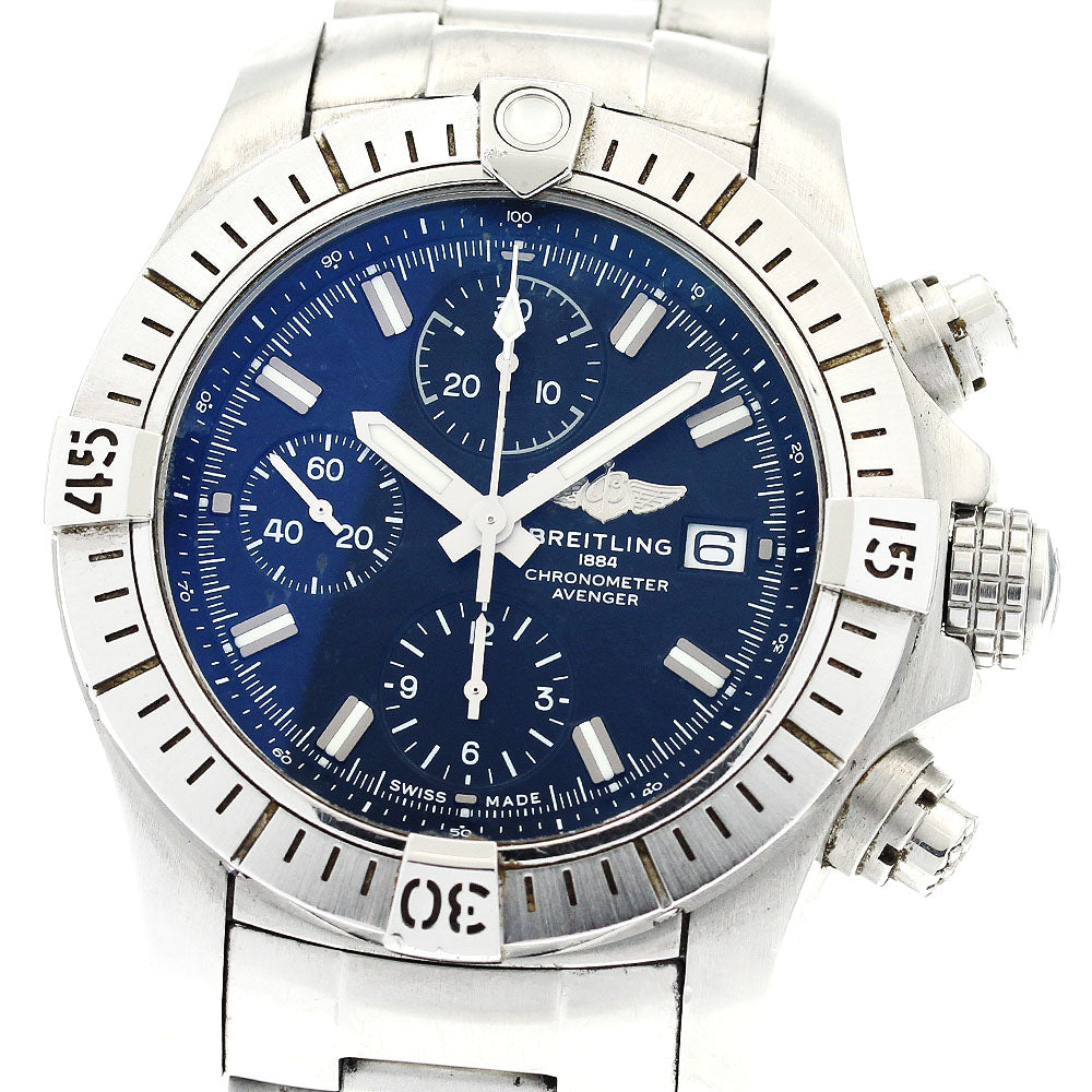 BREITLING Avenger chronograph 43 A13385 Date black Dial Automatic Men's_874227
